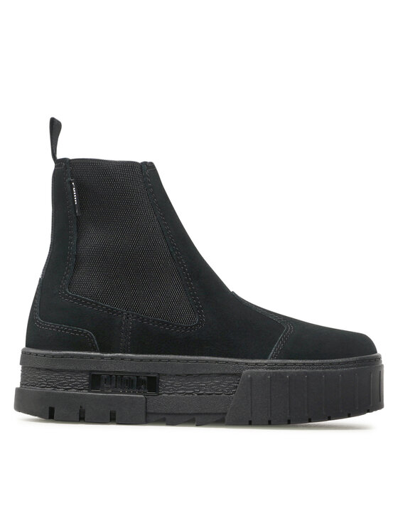 Puma Členková obuv s elastickým prvkom Puma Mayze Chelsea Suede Wn's 382829 01 Čierna