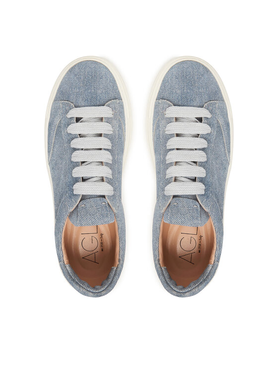 AGL Снікерcи AGL Giuly Lace UP D946001PGKA286E892 Голубий