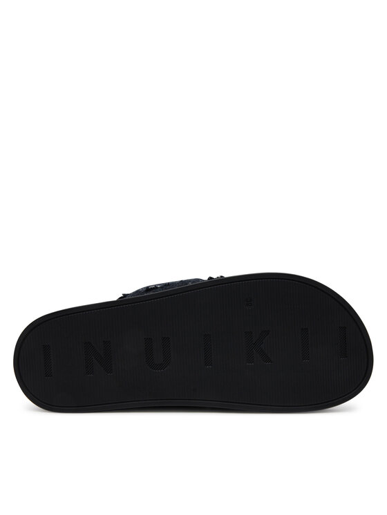 Inuikii Шльопанці Inuikii Classic Jeans Velcro 70104-143 Чорний