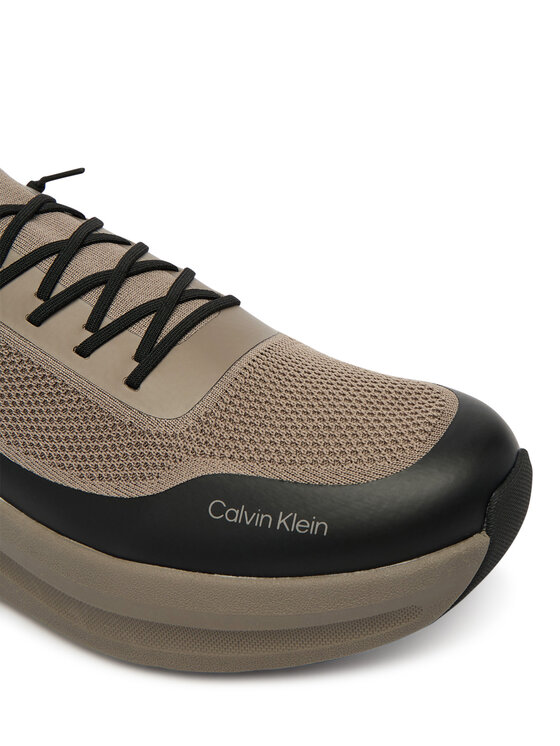 Calvin Klein Zapatillas Calvin Klein Chunky Runner Lace Up Sock Knit YM0YM01457 Marrón