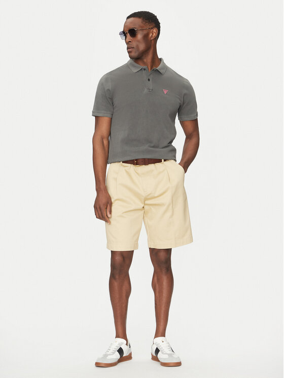 Guess Guess Polo F5GP00 K9WF1 Γκρι Regular Fit
