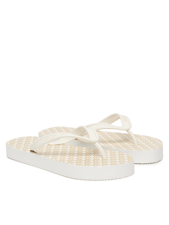 Armani Exchange В'єтнамки Armani Exchange XDQ010 XV700 MZ128 Écru