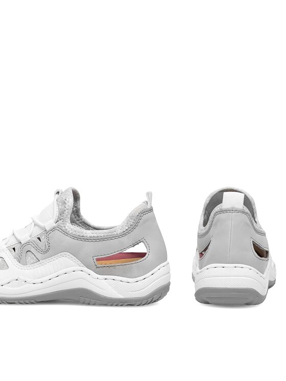 Rieker Sneakers Rieker L0539-80 Alb