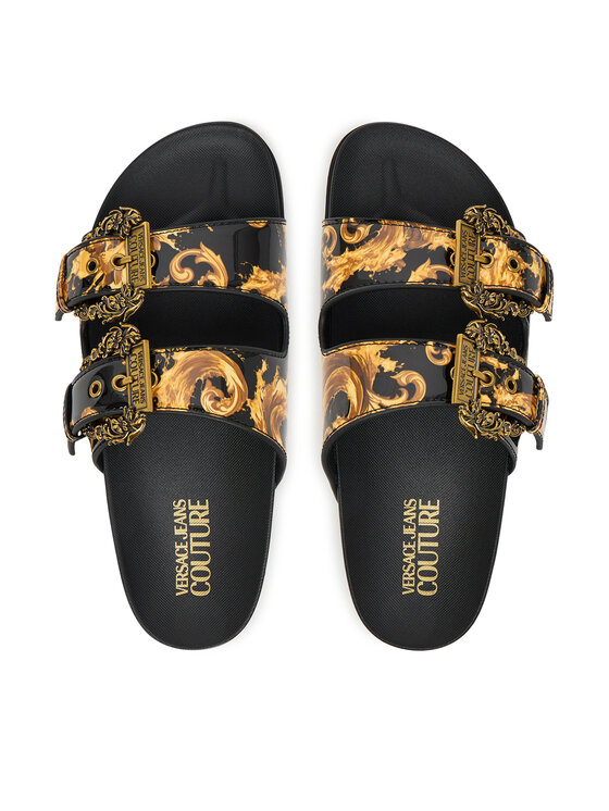Versace Jeans Couture Шльопанці Versace Jeans Couture 80VA3SM1 ZS366 G89 Чорний
