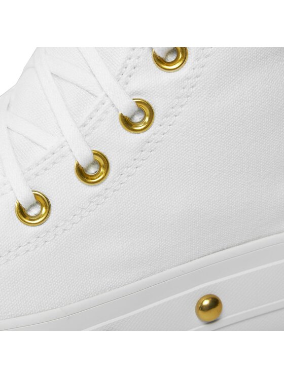 Converse Tornacipő Converse Chuck Taylor All Star Lift Platform Star Studded A06787C Fehér