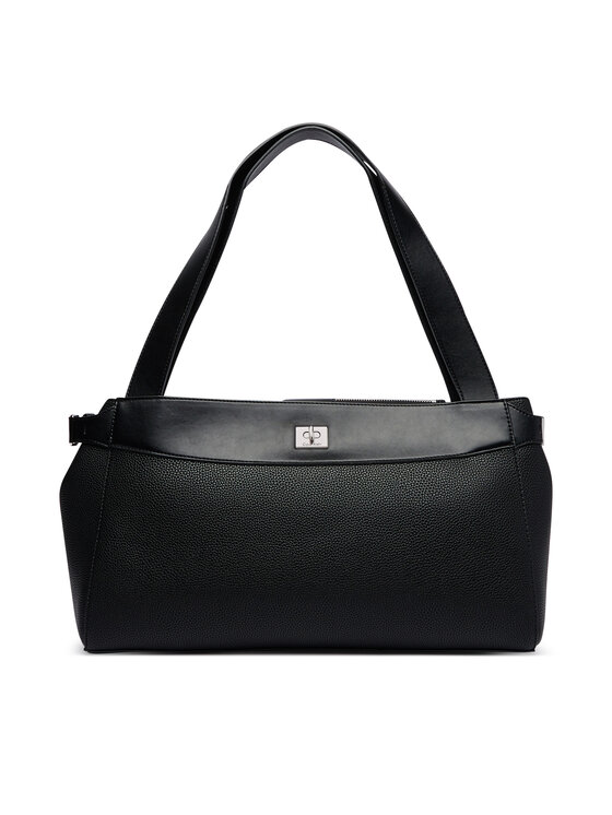 Calvin Klein Torebka Calvin Klein Mix Media Work Tote LV04F3887G Czarny