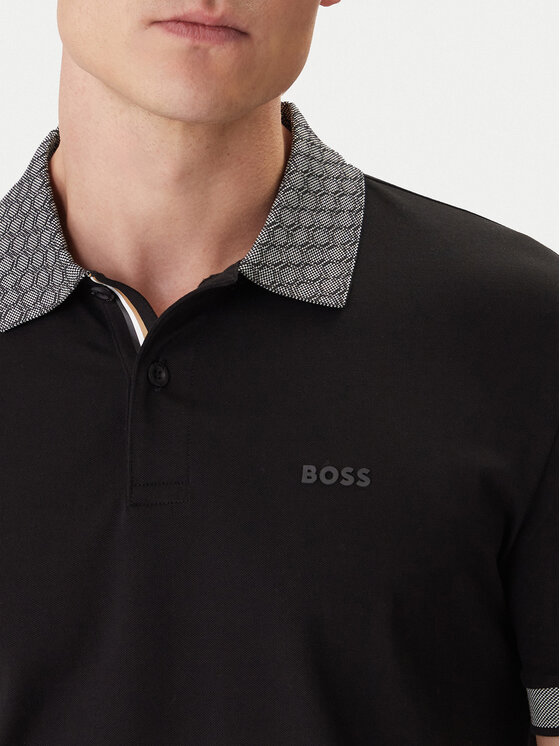BOSS BOSS Polo 50554583 Negro Regular Fit