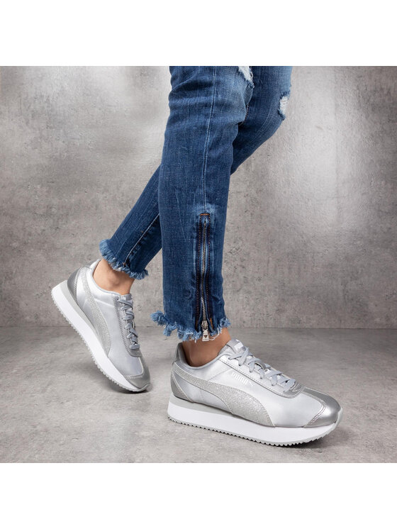 Puma Сникърси Puma 371944 03 Сребрист