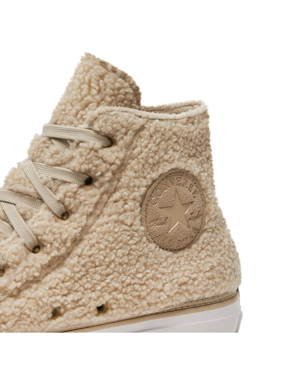 Converse Sportbačiai Converse Chuck Taylor All Star Lift Platform Sherpa A05509C Smėlio
