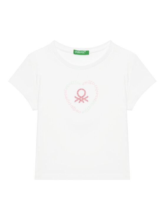 United Colors Of Benetton United Colors Of Benetton Футболка 3I1XG10HU Білий Regular Fit