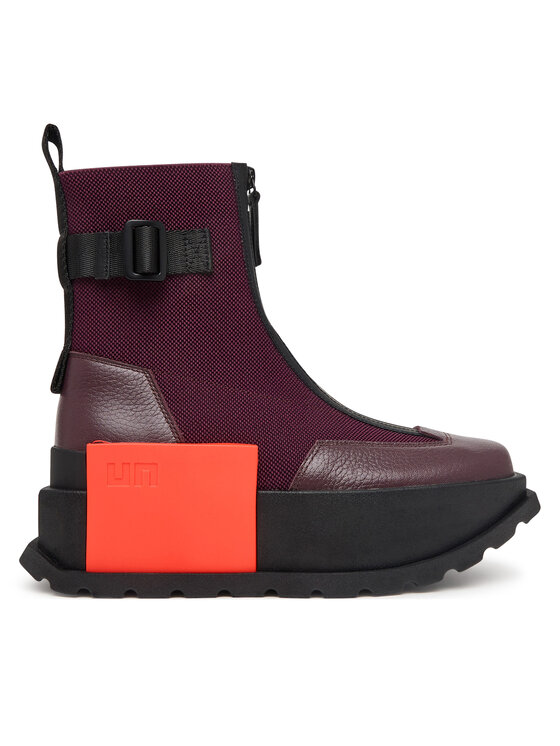 United Nude Ботильйони United Nude Roko Bootie III 11044993165 Бордовий