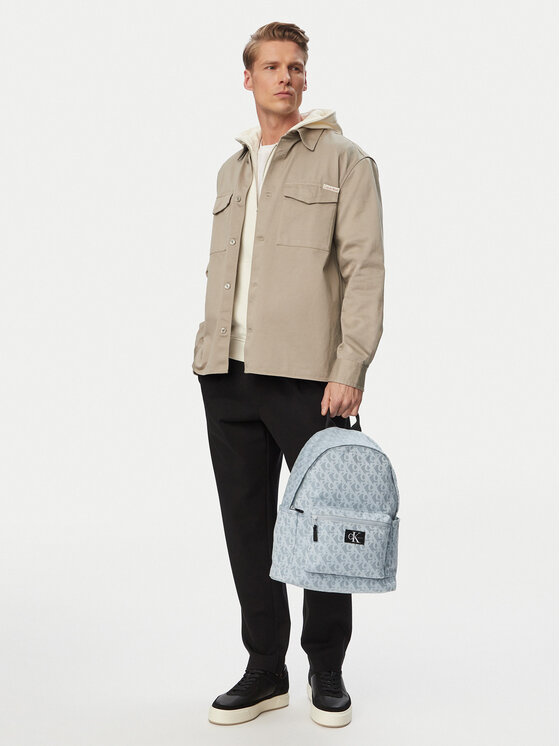 Calvin Klein Nahrbtnik Calvin Klein Aop Backpack IU0IU00735 Svetlo modra