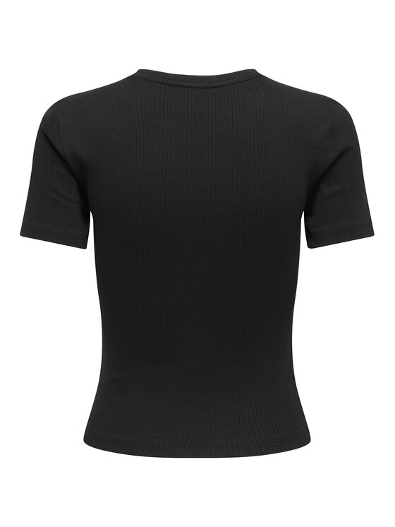 ONLY ONLY Camiseta Femke 15369336 Negro Slim Fit