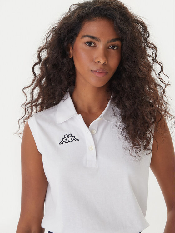 Kappa Kappa Polo Logo Tennis 302LR20 Blanco Slim Fit