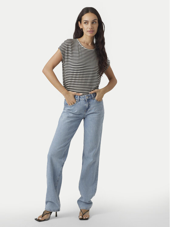Vero Moda Vero Moda Футболка Ava 10284469 Чорний Regular Fit