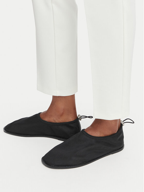 Calvin Klein Μπαλαρίνες Calvin Klein Stretch Ballerina Shoe Spac Mesh HW0HW03041 Μαύρο