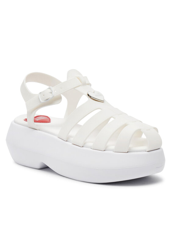 LOVE MOSCHINO Σανδάλια LOVE MOSCHINO JA16247I0II38100 Λευκό