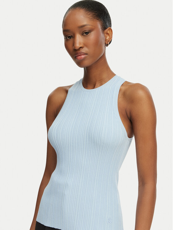 HUGO HUGO Top Sarepla 50539890 Azul claro Slim Fit