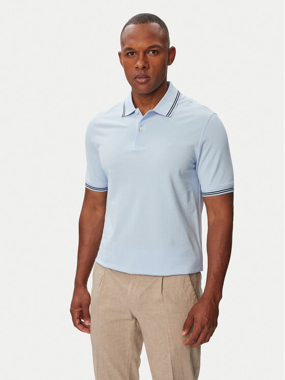 Bugatti Bugatti Polo 8150-15001E Azul claro Regular Fit