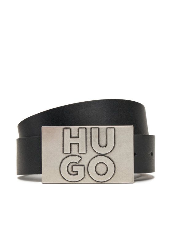 HUGO Чоловічий ремінь HUGO 50537037 Чорний