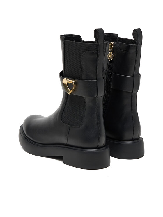 LOVE MOSCHINO Īsie zābaki LOVE MOSCHINO JA24044G0NIA0000 Melns