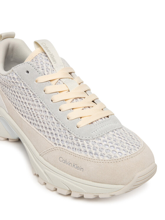 Calvin Klein Laisvalaikio batai Calvin Klein Hike Runner Lace Up Techmix YW0YW02030 Écru
