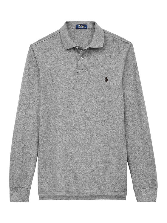 Polo Ralph Lauren Polo Ralph Lauren Поло 710680790003 Сірий Custom Slim Fit