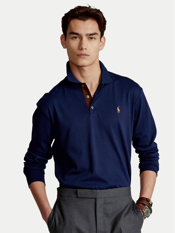 Polo Ralph Lauren Polo Ralph Lauren Поло 710671785001 Cиній Slim Fit