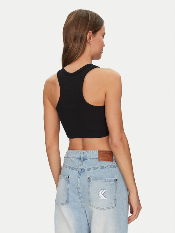 Karl Kani Karl Kani Топ 6131303 Чорний Cropped Fit