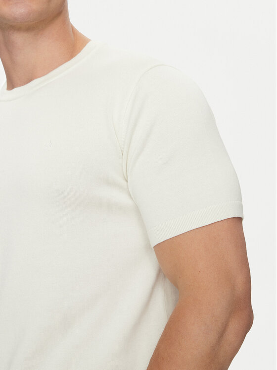 Calvin Klein Calvin Klein Camiseta K10K114485 Écru Regular Fit