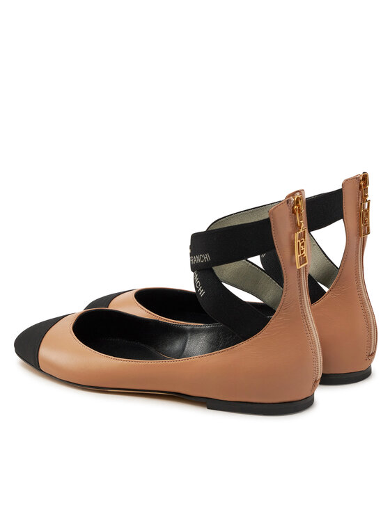 Elisabetta Franchi Балеринки Elisabetta Franchi SA-59C-46E2-V500 Бежов