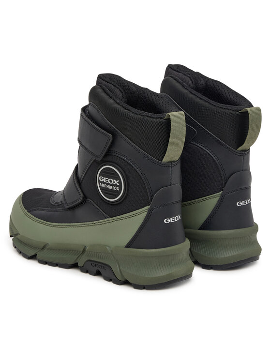 Geox Зимни обувки Geox J Flexyper Plus Boy B Abx J66LCG 0FU54 C0033 S Тъмнозелен