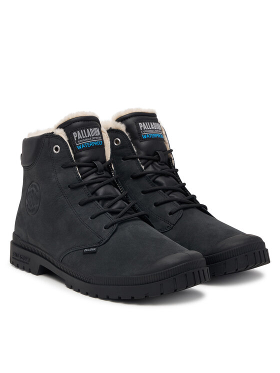 Palladium Pohodni čevlji Palladium Sp20 Cuff Lth Wp Wl 79067-008-M Črna