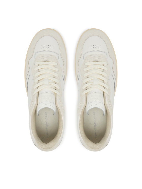 Tommy Hilfiger Sneakers Tommy Hilfiger Th Basket Better Mix FM0FM05520 Écru