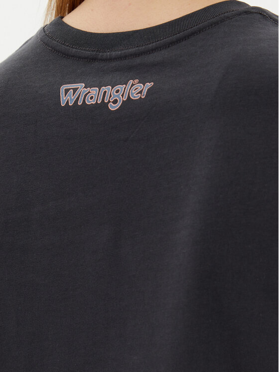 Wrangler Wrangler Футболка Graphic 112362563 Чорний Regular Fit