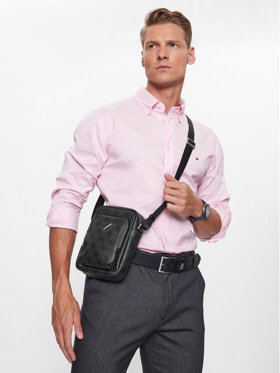 Guess Saszetka Guess Vezzola Smart HMEVZL P3163 Czarny