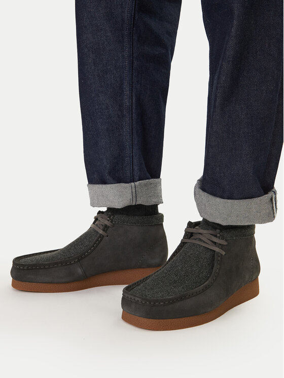 Clarks Черевики Clarks WallabeeEVO BT 26183994 Сірий