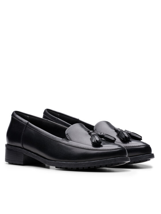 Clarks Лофери Clarks Havisham Edge 26178703 Чорний