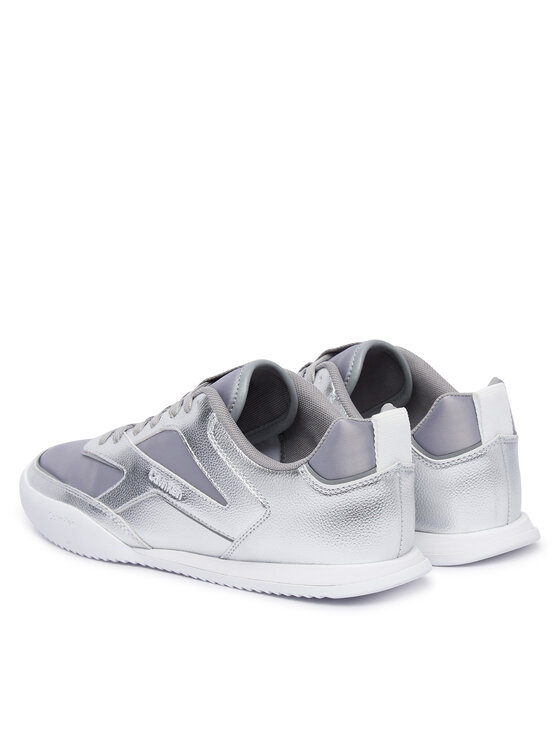 Calvin Klein Sneakers Calvin Klein Low Pro Run Lace Stripe Met Lth HW0HW03272 Argintiu