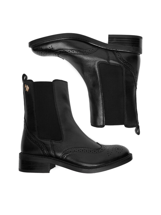 U.S. Polo Assn. Jātnieku stila puszābaki U.S. Polo Assn. EO-GALLES001W/GL1 Melns