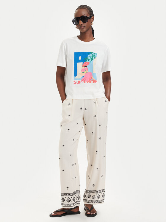 Vero Moda Vero Moda Camiseta Salli Mette 10344804 Blanco Regular Fit