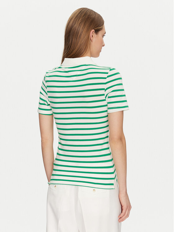 Tommy Hilfiger Tommy Hilfiger Pólóing 1985 WW0WW43225 Zöld Slim Fit