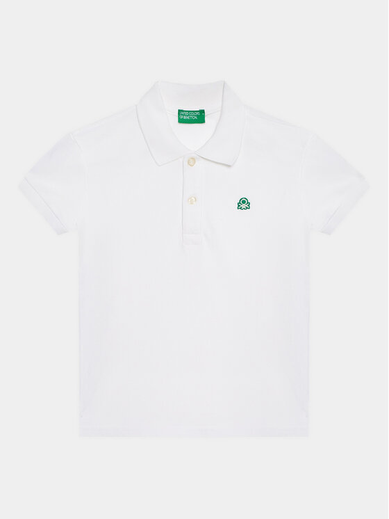 United Colors Of Benetton United Colors Of Benetton Polo majica 3089G3008 Bela Regular Fit