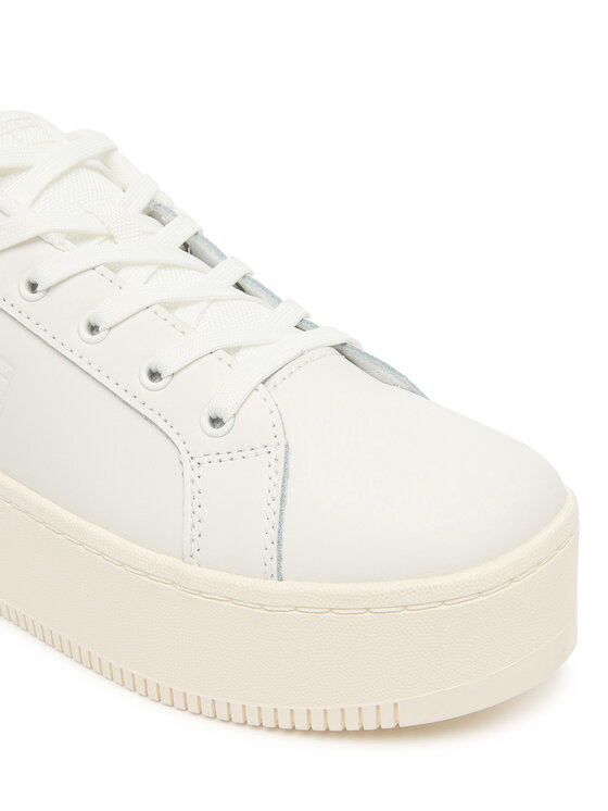Tommy Jeans Sneakersy Tommy Jeans Tjw Flatform Leopard Sneaker EN0EN02930 Biały