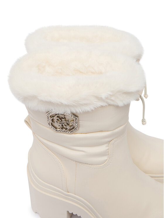 Guess Členková obuv Guess FLFYPP FAP10 Biela