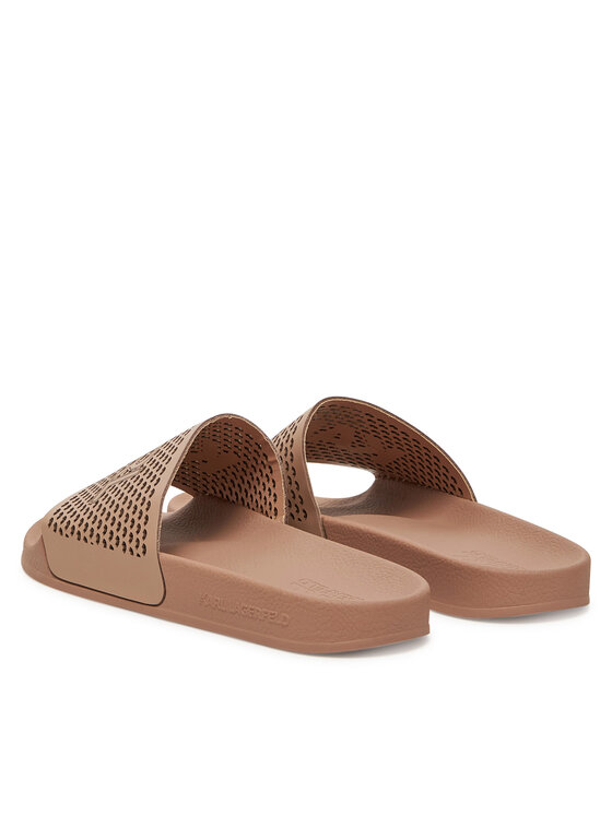 KARL LAGERFELD Шльопанці KARL LAGERFELD Kondo 2.0 KL80915 Бежевий