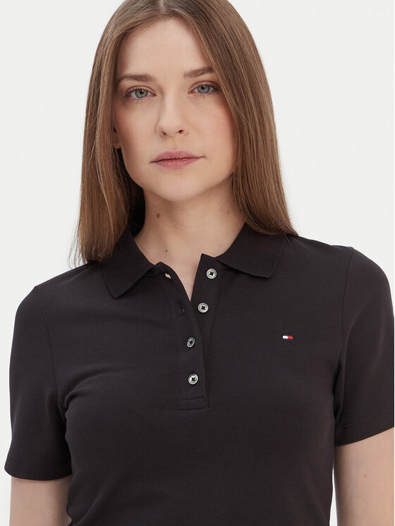 Tommy Hilfiger Tommy Hilfiger Polo 1985 WW0WW42047 Negro Slim Fit