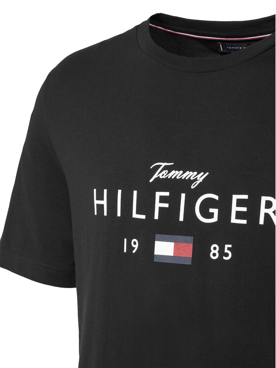 Tommy Hilfiger Tommy Hilfiger Camiseta MW0MW41455 Negro Regular Fit