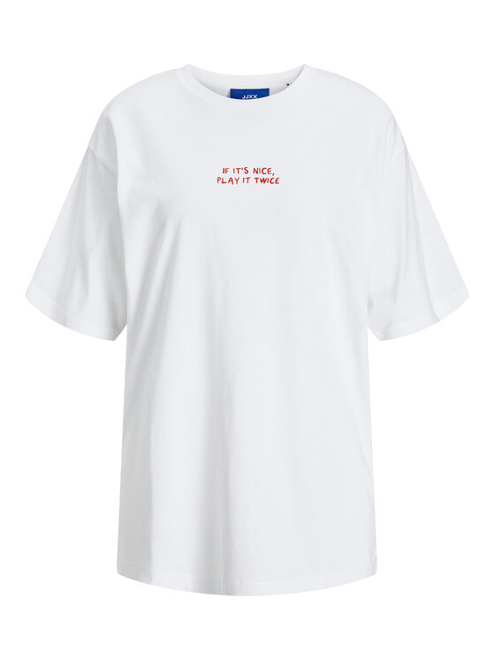 JJXX JJXX Футболка Nina 12273776 Білий Loose Fit