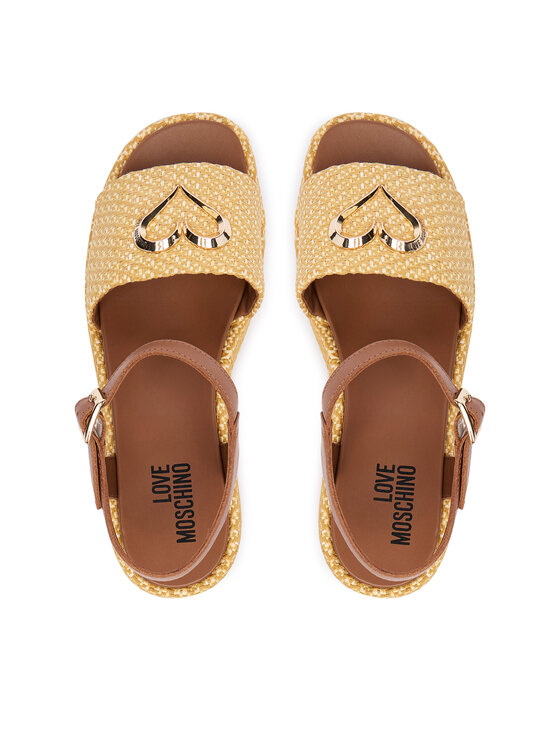 LOVE MOSCHINO Босоніжки LOVE MOSCHINO JA16127I0OJR610B Бежевий